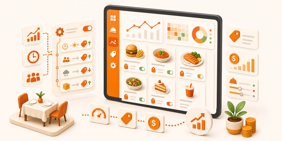 zrzut ekranu funkcji Dynamiczne ceny menu