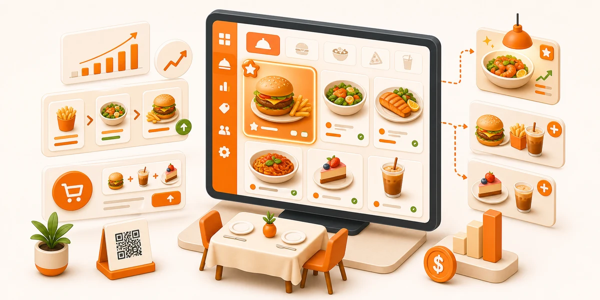 zrzut ekranu funkcji Cyfrowe menu maksymalizujące zysk